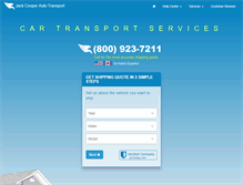 Tablet Screenshot of jackcooperautotransport.com
